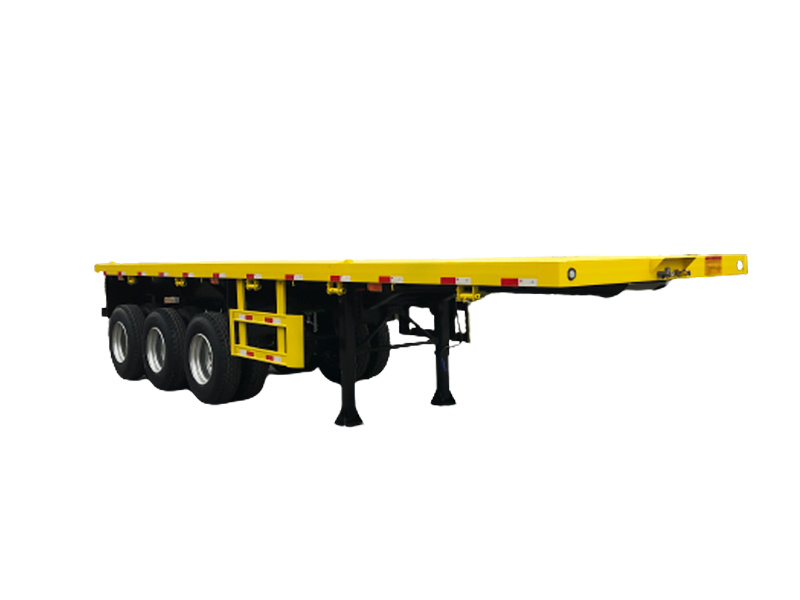 Container flatbed semi-trailer